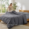 image:imageBedsure Duvet Cover Queen Size 1Pc Soft Double Brushed Bedding Black02  Dark Grey