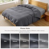 image:imageBedsure Duvet Cover Queen Size 1Pc Soft Double Brushed Bedding Black02  Dark Grey