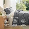 image:imageBedsure Duvet Cover Queen Size 1Pc Soft Double Brushed Bedding Black02  Dark Grey