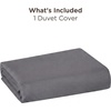 image:imageBedsure Duvet Cover Queen Size 1Pc Soft Double Brushed Bedding Black02  Dark Grey