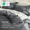 image:imageBedsure Duvet Cover Queen Size 1Pc Soft Double Brushed Bedding Black02  Dark Grey