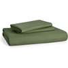 image:imageBedsure Duvet Cover Queen Size 1Pc Soft Double Brushed Bedding Black02  Olive Green