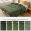 image:imageBedsure Duvet Cover Queen Size 1Pc Soft Double Brushed Bedding Black02  Olive Green