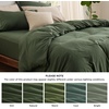 image:imageBedsure Duvet Cover Queen Size 1Pc Soft Double Brushed Bedding Black02  Olive Green