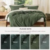 image:imageBedsure Duvet Cover Queen Size 1Pc Soft Double Brushed Bedding Black02  Olive Green