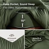 image:imageBedsure Duvet Cover Queen Size 1Pc Soft Double Brushed Bedding Black02  Olive Green