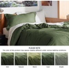image:imageBedsure Duvet Cover Queen Size 1Pc Soft Double Brushed Bedding Black02  Olive Green