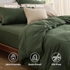 image:imageBedsure Duvet Cover Queen Size 1Pc Soft Double Brushed Bedding Black02  Olive Green
