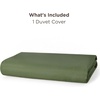image:imageBedsure Duvet Cover Queen Size 1Pc Soft Double Brushed Bedding Black02  Olive Green