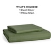 image:imageBedsure Duvet Cover Queen Size 1Pc Soft Double Brushed Bedding Black02  Olive Green