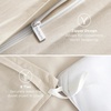 image:imageBedsure Duvet Cover Queen Size 1Pc Soft Double Brushed Bedding Black03  Light Beige