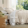 image:imageBedsure Duvet Cover Queen Size 1Pc Soft Double Brushed Bedding Black03  Light Beige