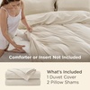 image:imageBedsure Duvet Cover Queen Size 1Pc Soft Double Brushed Bedding Black03  Light Beige