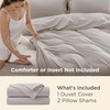 image:imageBedsure Duvet Cover Queen Size 1Pc Soft Double Brushed Bedding Black03  Taupe