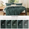 image:imageBedsure Duvet Cover Queen Size 1Pc Soft Double Brushed Bedding Black04  Forest Green