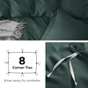 image:imageBedsure Duvet Cover Queen Size 1Pc Soft Double Brushed Bedding Black04  Forest Green
