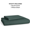 image:imageBedsure Duvet Cover Queen Size 1Pc Soft Double Brushed Bedding Black04  Forest Green