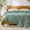 image:imageBedsure Duvet Cover Queen Size 1Pc Soft Double Brushed Bedding Black04  Sage Green
