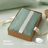 image:imageBedsure Duvet Cover Queen Size 1Pc Soft Double Brushed Bedding Black04  Sage Green