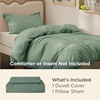 image:imageBedsure Duvet Cover Queen Size 1Pc Soft Double Brushed Bedding Black04  Sage Green