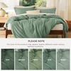 image:imageBedsure Duvet Cover Queen Size 1Pc Soft Double Brushed Bedding Black04  Sage Green