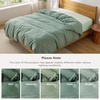 image:imageBedsure Duvet Cover Queen Size 1Pc Soft Double Brushed Bedding Black04  Sage Green