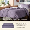 image:imageBedsure Duvet Cover Queen Size 1Pc Soft Double Brushed Bedding Black05  Dusty Purple