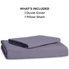 image:imageBedsure Duvet Cover Queen Size 1Pc Soft Double Brushed Bedding Black05  Dusty Purple