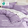image:imageBedsure Duvet Cover Queen Size 1Pc Soft Double Brushed Bedding Black05  Light Purple