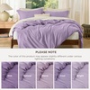 image:imageBedsure Duvet Cover Queen Size 1Pc Soft Double Brushed Bedding Black05  Light Purple