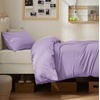 image:imageBedsure Duvet Cover Queen Size 1Pc Soft Double Brushed Bedding Black05  Light Purple