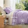 image:imageBedsure Duvet Cover Queen Size 1Pc Soft Double Brushed Bedding Black05  Light Purple