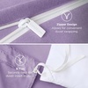 image:imageBedsure Duvet Cover Queen Size 1Pc Soft Double Brushed Bedding Black05  Light Purple