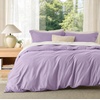 image:imageBedsure Duvet Cover Queen Size 1Pc Soft Double Brushed Bedding Black05  Light Purple