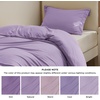 image:imageBedsure Duvet Cover Queen Size 1Pc Soft Double Brushed Bedding Black05  Light Purple