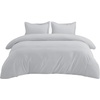 image:imageBedsure Duvet Cover Queen Size 1Pc Soft Double Brushed Bedding Black05  Silver Grey