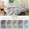 image:imageBedsure Duvet Cover Queen Size 1Pc Soft Double Brushed Bedding Black05  Silver Grey