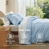 image:imageBedsure Duvet Cover Queen Size 1Pc Soft Double Brushed Bedding Black06  Baby Blue