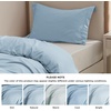 image:imageBedsure Duvet Cover Queen Size 1Pc Soft Double Brushed Bedding Black06  Baby Blue