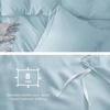 image:imageBedsure Duvet Cover Queen Size 1Pc Soft Double Brushed Bedding Black06  Baby Blue
