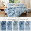 image:imageBedsure Duvet Cover Queen Size 1Pc Soft Double Brushed Bedding Black06  Baby Blue