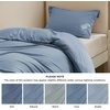 image:imageBedsure Duvet Cover Queen Size 1Pc Soft Double Brushed Bedding Black06  Dusty Blue