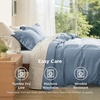 image:imageBedsure Duvet Cover Queen Size 1Pc Soft Double Brushed Bedding Black06  Dusty Blue
