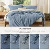 image:imageBedsure Duvet Cover Queen Size 1Pc Soft Double Brushed Bedding Black06  Dusty Blue