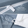 image:imageBedsure Duvet Cover Queen Size 1Pc Soft Double Brushed Bedding Black06  Dusty Blue