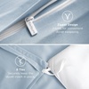 image:imageBedsure Duvet Cover Queen Size 1Pc Soft Double Brushed Bedding Black06  Light Blue