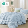 image:imageBedsure Duvet Cover Queen Size 1Pc Soft Double Brushed Bedding Black06  Light Blue