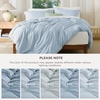 image:imageBedsure Duvet Cover Queen Size 1Pc Soft Double Brushed Bedding Black06  Light Blue