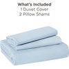image:imageBedsure Duvet Cover Queen Size 1Pc Soft Double Brushed Bedding Black06  Light Blue