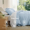 image:imageBedsure Duvet Cover Queen Size 1Pc Soft Double Brushed Bedding Black06  Light Blue
